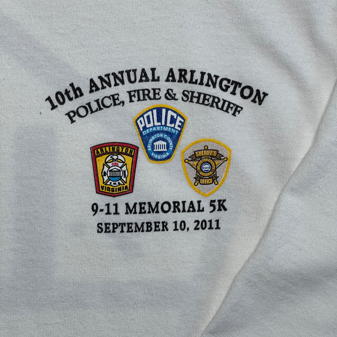 Arlington Police 10th Anniversary Twin Towers | T-shirt vintage